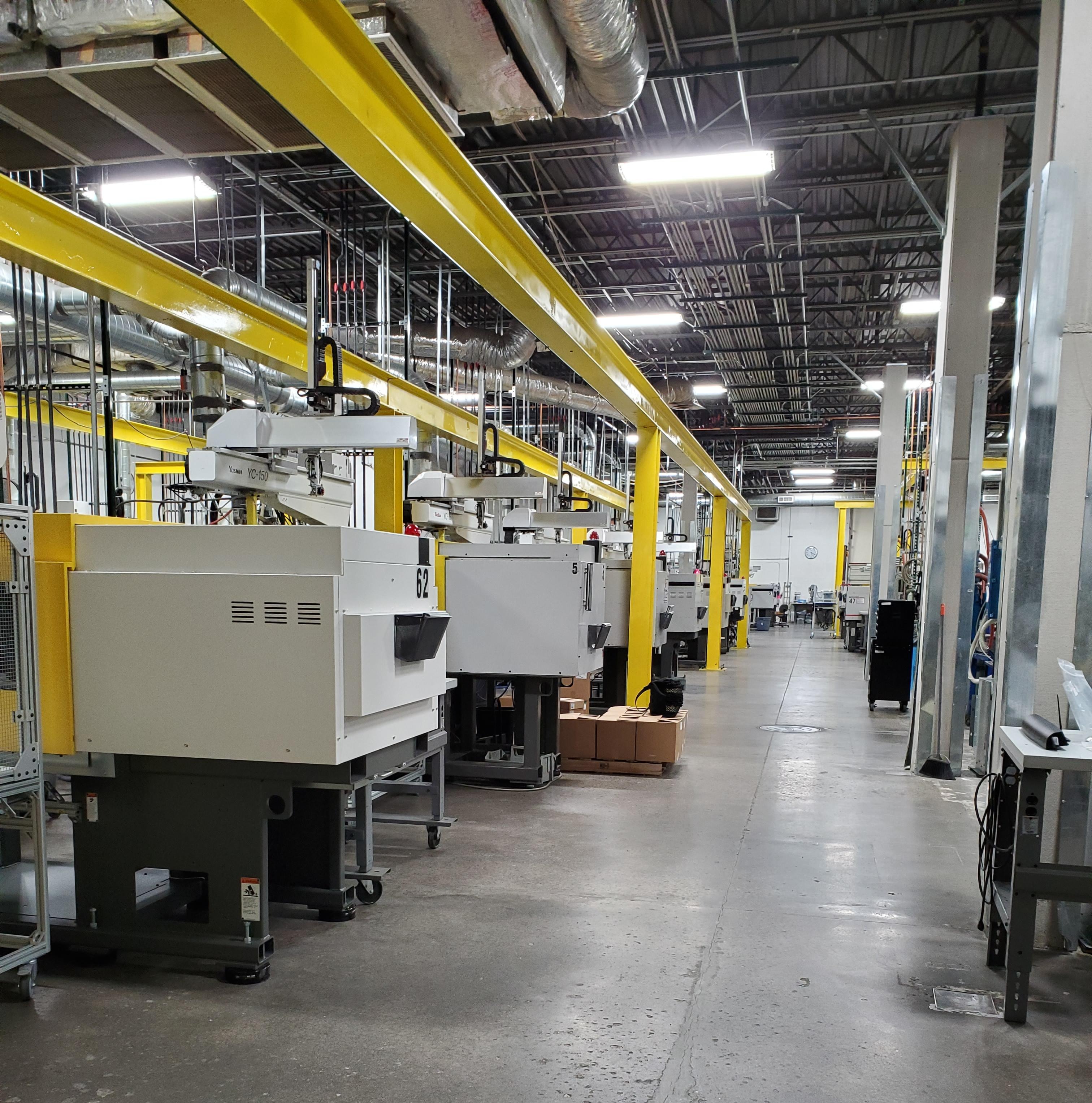 Our full service plastic injection equipment and factory.